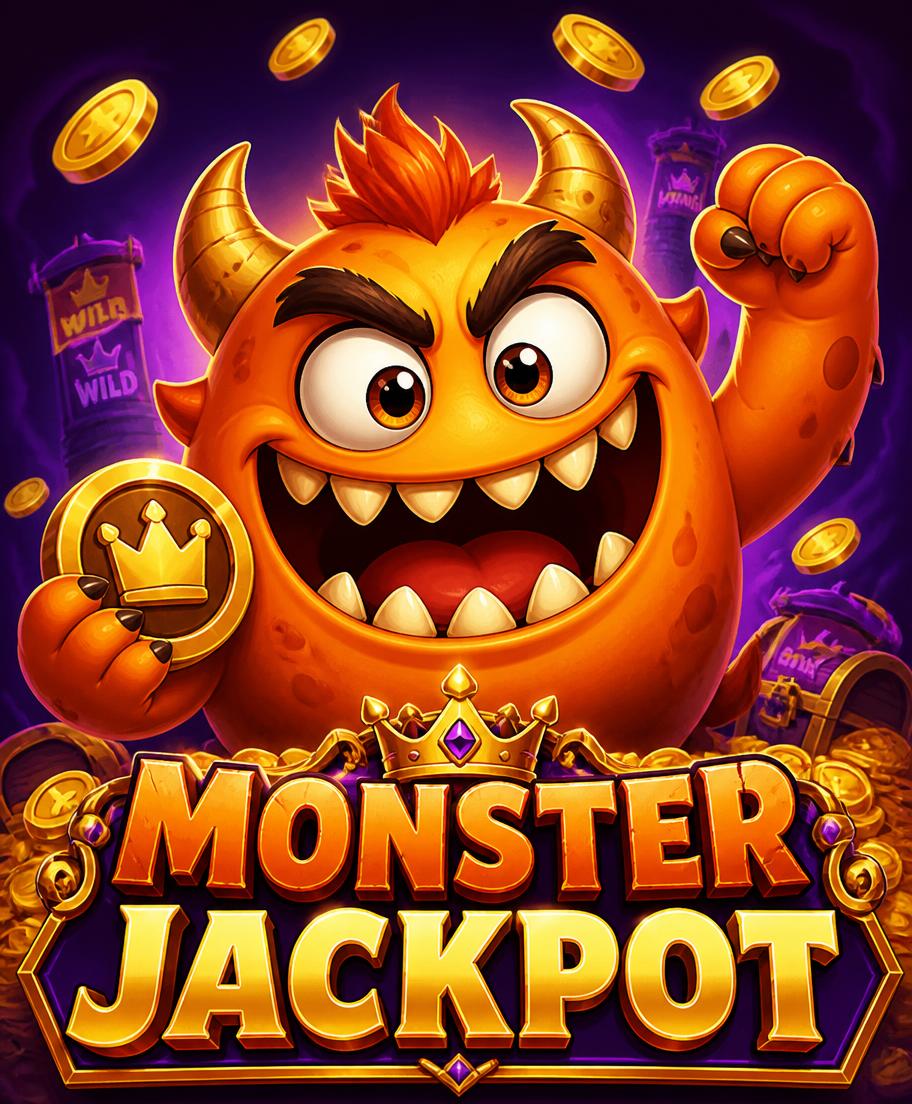 PAW GAMING slot game key artwork featuring a cartoon monster character